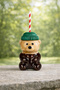 Bearista Glass Cup Cold Drink Cup Glass Cup with Teddy Bear - 4