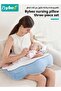 Baby Nursing Pillow with Arm and Backrest Pillow, Multifunctional Breastfeeding Pillow, Toddler Look Up and Lying Pillows, Ergonomic Breastfeeding Cushion, Anti-Vomit Milk, Adjustable Strap, Lumbar - 2