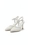 Evening Dress Shoes with Stone Embellishments and a Buckle on the Back - 3