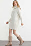Degaje Yaka Hair Braided Wool Knitwear Tunic - Bone - 5
