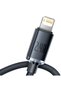 Cablu USB/Lightning Crystal Shine 2m Negru - 7