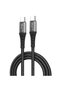 Cablu Type-C la Type-C, 2.4A, 1m - (LD08) - Black - 2
