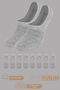 8 Pairs of Women's and Men's Cotton Pack Anti-Sweat Daily Invisible Socks Ballet Flats - 3