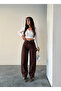 SIDE BELT BROWN BUCKLED CARGO POCKET DETAIL BAGGY JEANS - 4