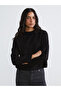 Crew Neck Self-Patterned Women's Knitwear Sweater