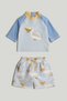 Pelican Sunsafe UPF50+ Rash Vest and Board Shorts Set