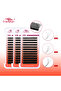3D-812MIX D FADVAN W 3D 4D 5D 8-12/8-14mm Eyelashes Eyelash Extension W Shape C/D Curl Novelty Hybri