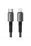 CA-2850 USB Type-C/Lightning 36W 1,2m Μαύρο