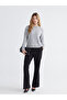 Esvab • Modern & Distinctive Zero Roba Collar Pearl Embroidered Women's Knitwear Sweater - 2