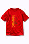 Oversize Unisex T-Shirt 100% Cotton Comfortable Fit Orange Brown Printed T-Shirt