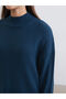 Half Turtleneck Women's Knitwear Tunic - 3