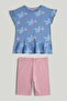 Bird Top and Shorts Outfit