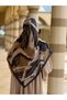 Pamuklu Soft Amin Pattern Scarf-Anthracite/Mink - 3