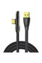 Data Cable with USB Plugs, Type-C, 1m - (LD11) - Black