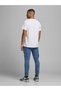 Jack&Jones 12185035   0 Collar Men's T-Shirt - White - 5