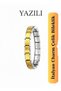 Italian Charm Double Color Written Thick Model Stainless Steel Unisex Bracelet