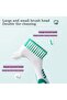 Blue Denture Toothbrush Cleaning Brush Double Sided Non-slip Handle Denture Brush Invisible Braces O - 2