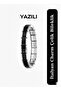 Italian Charm Double Color Written Thick Model Stainless Steel Unisex Bracelet