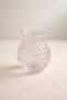 Set of 12 200 ml Borosilicate Patterned Glass Pearl Cups Heat Resistant Transparent Kw-722 - 3