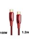 Cablu Super Charge Type-C la Type-C Red - 2