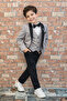 Children's Suit Set with Vest and Shirt Milano Plus Gray - 2