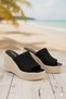 Women's Daily 7 cm High Wedge Heel Poly Sole Knitted Tricot Comfortable Lightweight Slippers - 8