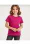 Unisex Children's Crew Neck Short Sleeve Standard Fit 2-Pack Dark Pink-Beige Color Children's T-Shirt - 2