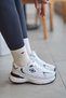 Women's Black and White Orthopedic Non-Slip Sole Casual Sneaker 050 - 4