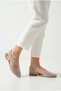 Valenza Women's Genuine Leather Casual Shoes - Beige Suede - 7