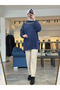 Women's Angora Navy Blue Sweater 7003