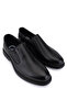 Men's Genuine Leather Black Casual Shoes - 2