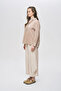 Women's Cotton-Linen Blend Buttoned Detailed Solid Color Shirt - 4