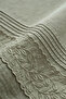 Adelya Green Double 100% Organic Cotton Linen Duvet Cover Set - 8