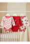 100% Cotton 3-Piece Baby Bodysuit Set – Long Sleeves, Soft Texture, Breathable, Gentle on Sensitive Skin
