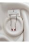 Chain Dangle Earrings - Beaded Colorful Dangle Earrings - Steel Dangle Earrings - 8