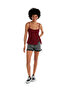 Women Acid Grey Side Slit Raw Hem Denim Shorts