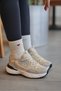 Women's Black and White Orthopedic Non-Slip Sole Casual Sneaker 050 - 3