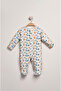 Baby Jumpsuit with Built-In Gloves