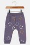 Toddlers Girl Graphic Print Sweatpants, Purple - 3