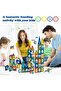 97 PCS Magnetic Tiles for Kids Ages 3+ – STEM Educational Construction Blocks – Creative 3D Magn - 6
