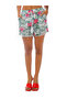 Women Tropical Printed Pom Pom Shorts in Pink