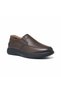Laceless Faux Leather Stitched Men's Casual Comfort Shoes - 2
