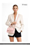 Wrinkled Textured Pink Shk308 Faux Leather Single Compartment, Hand, Arm and Shoulder Bag with Snap Fasteners - 8