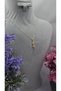 Lightning Necklace Gold Color Zircon Stone Lightning Figure Sparkling Non-Tarnish Steel Necklace-45Cm - 3