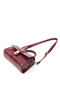 Wrinkled Textured Claret Red Shk308 Faux Leather Women's Hand, Arm and Shoulder Bag with Snap Fasteners and Adjustable Strap - 7