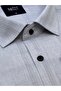Regular Fit Long Sleeve Brit Collar Plaid Light Gray Shirt 4062g - 2