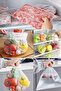 20 Pcs Medium Size Refrigerator Bags - Extra Sturdy - Leak-Proof - Freezer Bags - 24X38Cm - 2