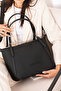 Women's Large 4-Compartment Casual Long-Strap Hand & Shoulder Bag (32x27 cm) - 3