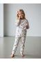 Girl's Robot Patterned Cotton Pajama Set - 2