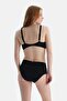 4510mm High Waist Pants with Drape Effect - Black - 2